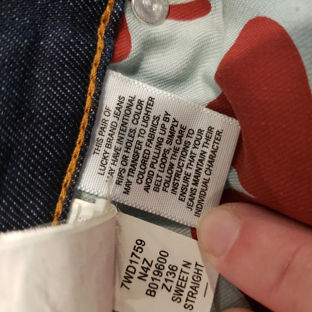 Lucky Brand Sweet' N Straight Ankle Jeans Size 6/28 - Picture 9 of 13